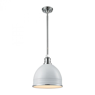 Carolton 1 Light Pendant In Gloss White And Chro (91|66872/1)