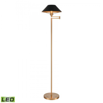 Arcadia 63'' High 1-Light Floor Lamp - Aged Brass - Includes LED Bulb (91|S0019-9605-LED)