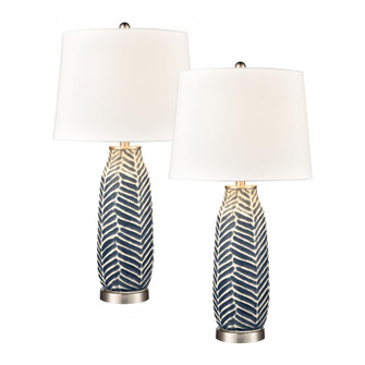 Bynum Table Lamp - Set of 2 Navy (91|S0019-8035/S2)