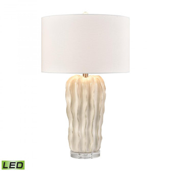 Genesee 27.5'' High 1-Light Table Lamp - White Glazed - Includes LED Bulb (91|S0019-11140-LED)