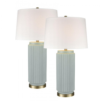 Knox 30'' High 1-Light Table Lamp - Set of 2 Light Blue (91|S0019-10294/S2)