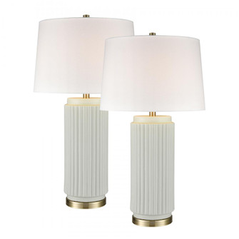 Knox 30'' High 1-Light Table Lamp - Set of 2 Light Green (91|S0019-10293/S2)