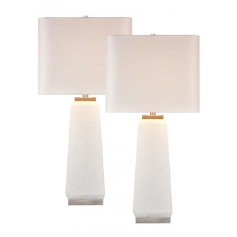 Luke 34.5'' High 1-Light Table Lamp - Set of 2 White (91|S0019-10287/S2)