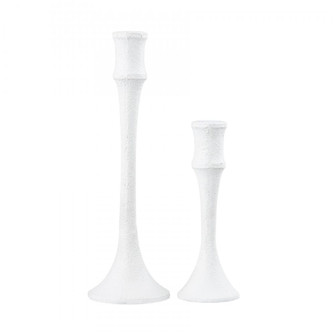 Miro Candleholder - Set of 2 Plaster White (2 pack) (91|H0897-10923/S2)