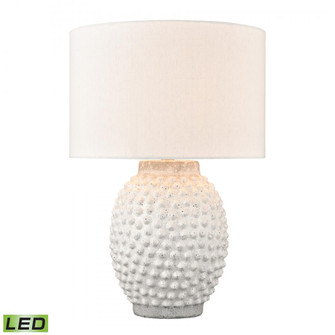 Keem Bay 24'' High 1-Light Table Lamp - White - Includes LED Bulb (91|H019-7256-LED)