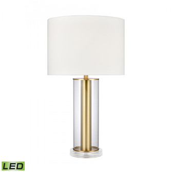 Tower Plaza 26'' High 1-Light Table Lamp - Clear - Includes LED Bulb (91|H0019-9507-LED)