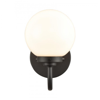 Fairbanks 8.5'' High 1-Light Sconce - Matte Black with Opal (91|EC89960/1)