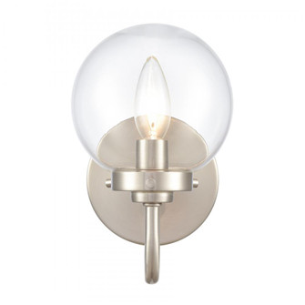 Fairbanks 8.5'' High 1-Light Sconce - Brushed Nickel and Clear (91|EC89950/1)
