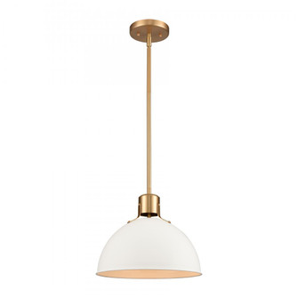 Zayne 12'' Wide 1-Light Pendant - Matte White (91|EC89725/1)