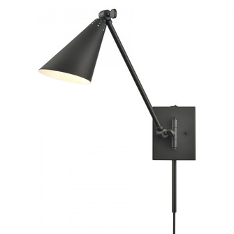 Whitmire 10.5'' High 1-Light Plug-In/Hardwire Sconce - Matte Black (91|EC89220/1)