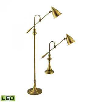 Watson Floor and Table Lamp - Set of 2 Brass - Includes LED Bulbs (91|97623-LED)