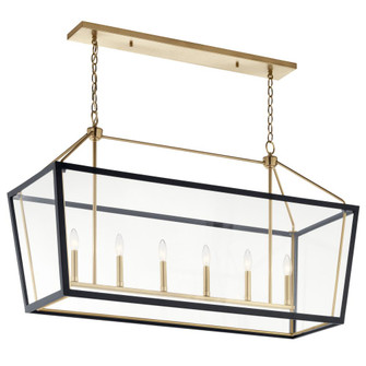 Linear Chandelier 6Lt (10687|52622CPZBK)
