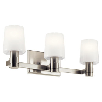 Adani 24 Inch 3 Light Vanity with Opal Glass in Brushed Nickel (10687|55176NI)