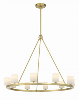 Aragon 10 Light Soft Brass Chandelier (205|ARA-10265-SB-ST)