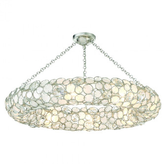 Palla 32'' Antique Silver Semi Flush Mount (205|528P-SA_CEILING)
