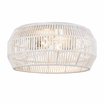 Golden Lighting Marlee 2-light Flush Mount in Matte White (36|6076-FM WHT-WR)