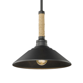 Golden Lighting Journey 1-light Pendant in Natural Black (36|3318-M NB)