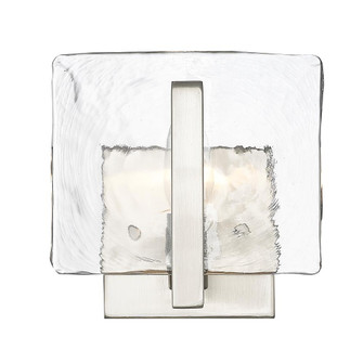 Aenon 1-Light Wall Sconce in Pewter with Hammered Water Glass Shade (36|3164-1W PW-HWG)