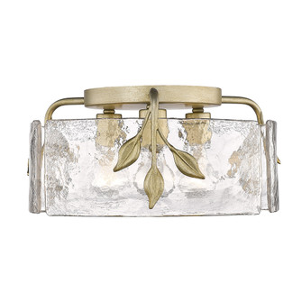 Golden Lighting Calla 3-light Flush Mount in White Gold (36|3160-FM WG-HWG)