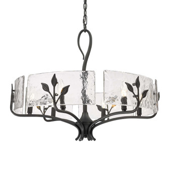 Golden Lighting Calla 6-light Chandelier in Natural Black (36|3160-6 NB-HWG)