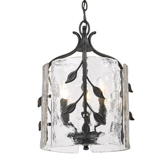 Golden Lighting Calla 3-light Pendant in Natural Black (36|3160-3P NB-HWG)