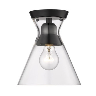 Malta Flush Mount in Matte Black with Clear Glass Shade (36|0511-FM BLK-CLR)