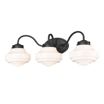 Golden Lighting Ingalls 3-light Vanity in Matte Black (36|0508-BA3 BLK-VMG)