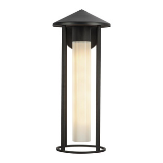 Tenko 18-in Black/Glossy Opal Glass 1 Light Exterior Wall Sconce (7713|EW526318BKGO)