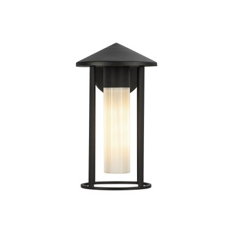 Tenko 12-in Black/Glossy Opal Glass 1 Light Exterior Wall Sconce (7713|EW526312BKGO)