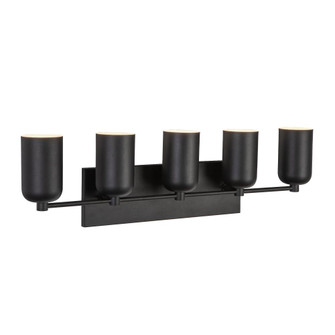 Nola 32-in Black 5 Lights Damp-Rated Vanity Light (461|VL57732-BK)