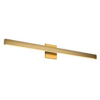 Vera 38-in Brushed Gold Damp-Rated Dimmable LED Vanity Light (461|VL20338-BG)