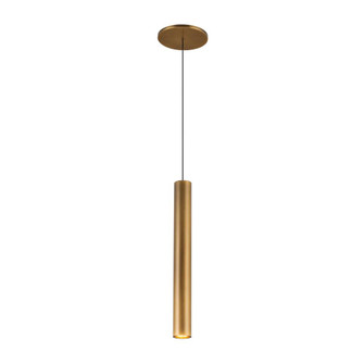 Mason 14-in Vintage Brass Dimmable LED Pendant (461|PD90414-VB)