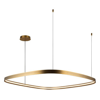 Yukon 40-in Vintage Brass LED Pendant (461|PD78040-VB)