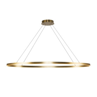 Ovale 53-in Brushed Gold Dimmable LED Linear Pendant (461|LP79153-BG)