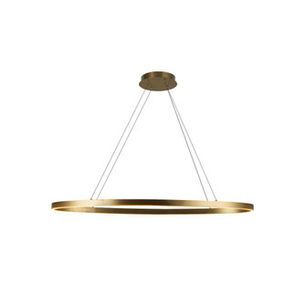 Ovale 40-in Brushed Gold Dimmable LED Linear Pendant (461|LP79140-BG)