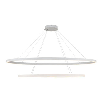 Ovale 2 Layer White Dimmable LED Chandelier (461|CH79253-WH)