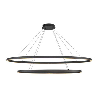 Ovale 2 Layer Black LED Chandelier (461|CH79253-BK)