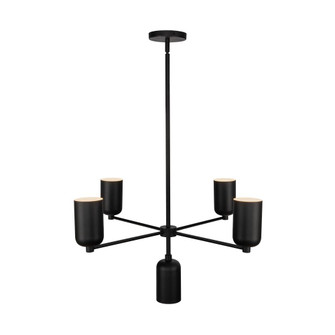 Nola 31-in Black 5 Lights Chandelier (461|CH57731-BK)