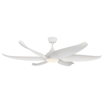 Coronado 60-in Matte White Damp-Rated Dimmable LED Ceiling Fan (461|CF90960-WH)