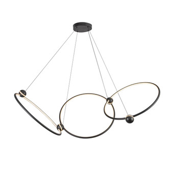 Isho 3 Head Black Dimmable LED Chandelier (461|CH17703-BK)