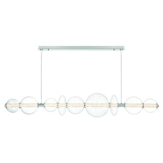 Atomo 74'' LED Chandelier In Chrome With Clear Glass (4304|47257-030)