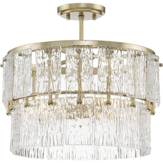 Chevall Collection Three-Light Gilded Silver Modern Organic Pendant (149|P500443-176)