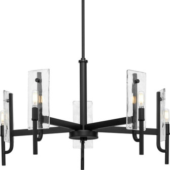 Rivera Collection 5-Light Matte Black Luxe Industrial Chandelier (149|P400363-31M)