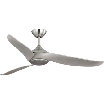 Conte Collection 52-in Three-Blade Brushed Nickel Contemporary Ceiling Fan (149|P250105-009-30)