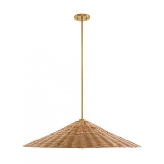 1-Light Pendant in Natural Brass (8483|M7042NB)