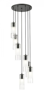 7 Light Chandelier (276|824P-7R-MB)