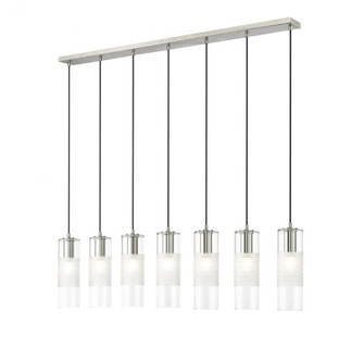 7 Light Linear Chandelier (276|824P-7L-BN)