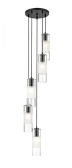 5 Light Chandelier (276|824P-5R-MB)