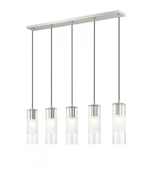 5 Light Linear Chandelier (276|824P-5L-BN)