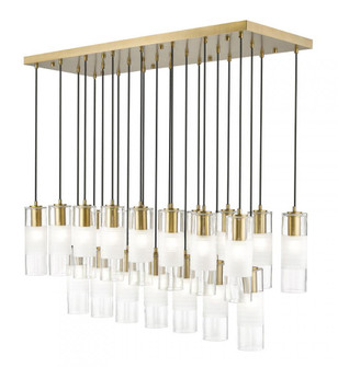 23 Light Linear Chandelier (276|824P-23L-MGLD)